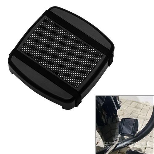 Black knurled brake pedal pad - knurled,